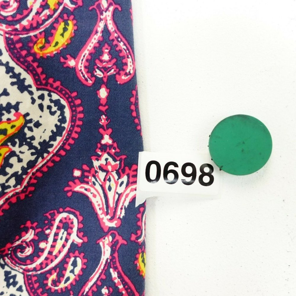 J.Crew Multi Color Paisely Mini Skirt SMALL Pocketed Skirt Cotton Stretch - Picture 9 of 9